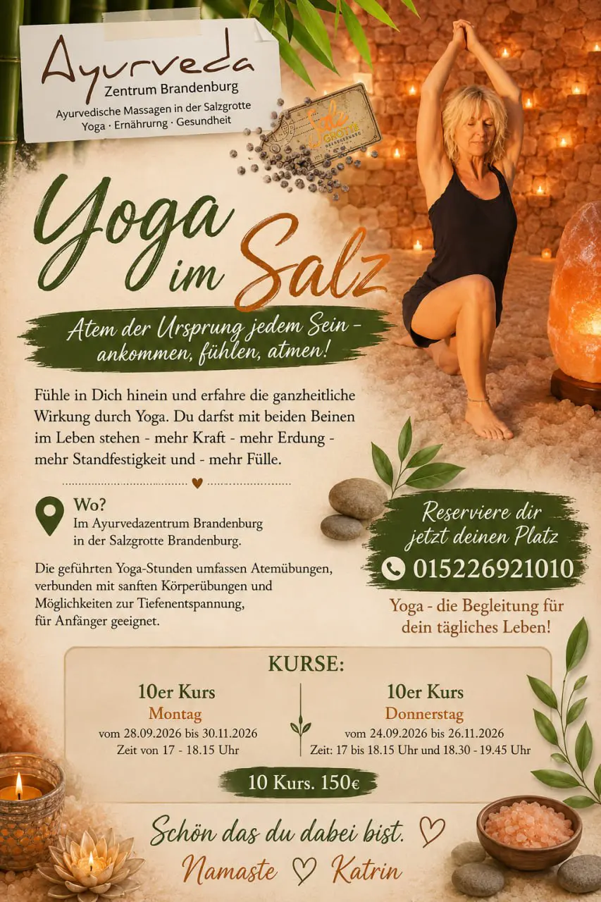 Yoga in der Salzgrotte