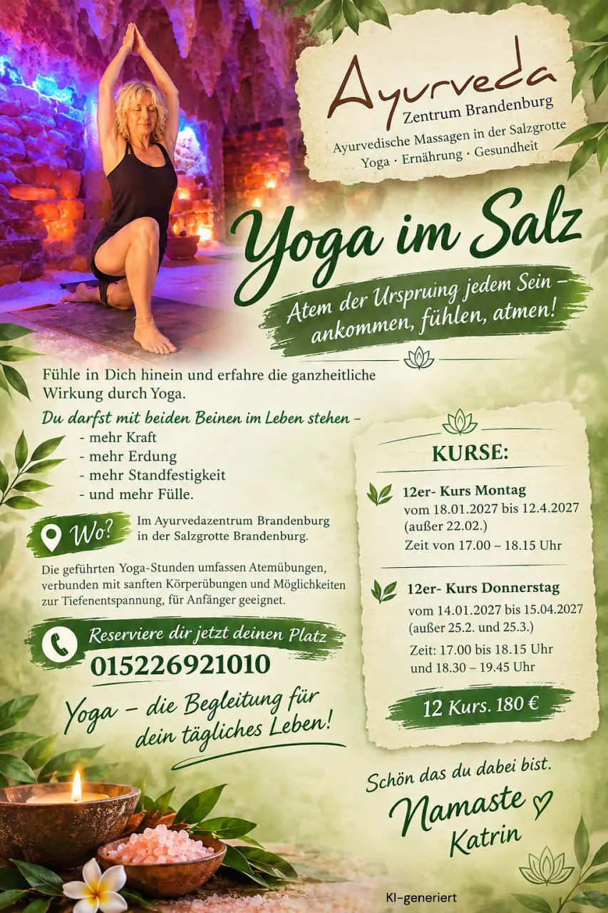Yoga in der Salzgrotte